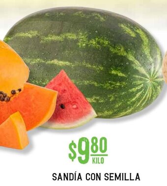 Soriana Híper Sandía con Semilla oferta