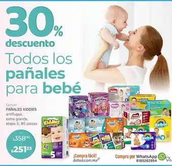 DelSol Pañales kiddies oferta
