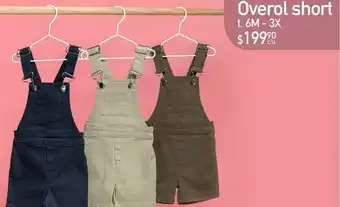 Overol short niño