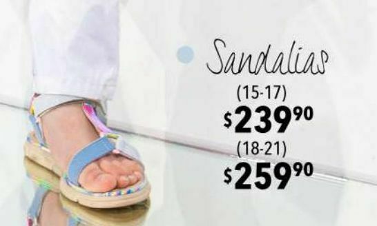 Sandalias oferta en Woolworth