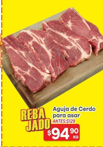 HEB Heb aguja de cerdo para asar 1 kg oferta