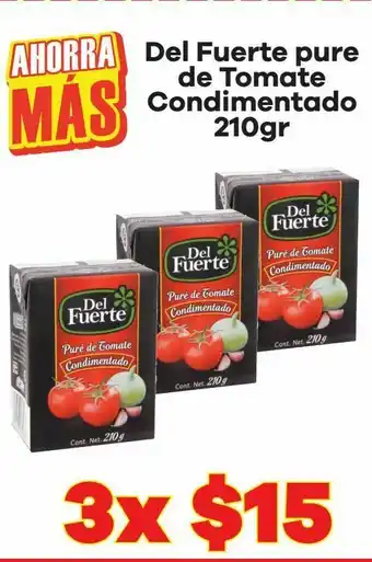 Del fuerte pure de tomate condimentado 210 gr