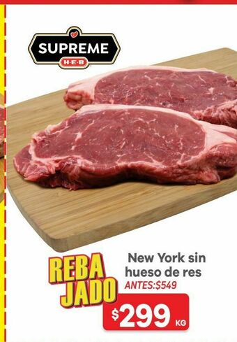 HEB Heb supreme new york s/h de res 1 kg oferta