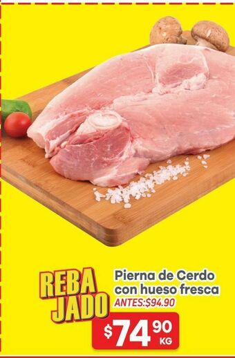 HEB Pierna de cerdo con hueso 1 kg oferta