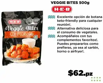HEB Veggie bites heb 500g oferta