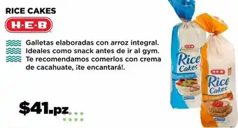 HEB Rice cakes heb oferta