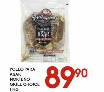 Alsuper Pollo para asar norteño grill choice 1kg oferta