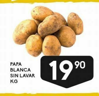 Alsuper Papa blanca sin lavar kg oferta