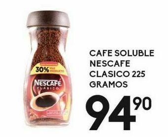 Alsuper Café soluble nescafé clásico 225g oferta