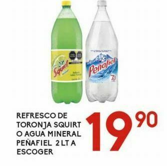 Alsuper Refresco de toronja squirt 2l o agua mineral peñafiel 2l oferta