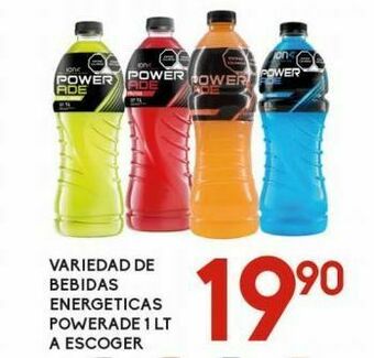 Bebidas energéticas powerade 1l