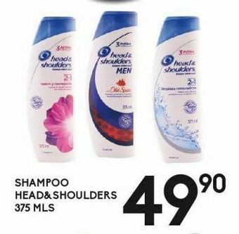 Alsuper Shampoo head & shoulders 375ml oferta