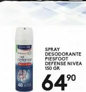 Alsuper Desodorante spray piesfoot defense nivea 150g oferta