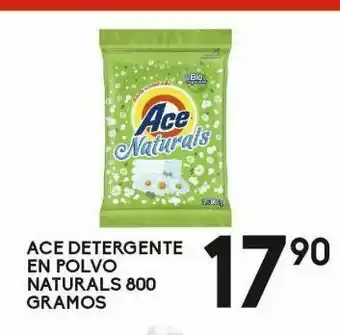 Alsuper Detergente en polvo ace naturals 800g oferta
