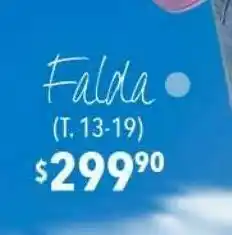 Falda de mezclilla