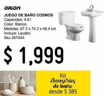 Sodimac Homecenter Juego de baño cosmos oferta