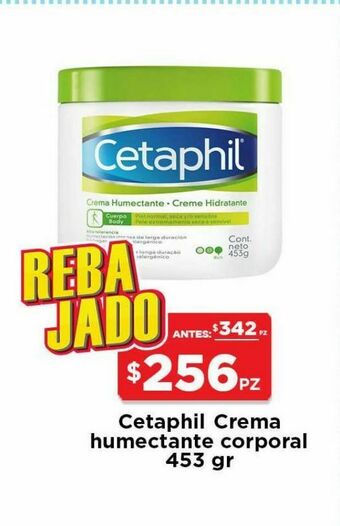 Cetaphil crema humectante piel normal seco y/o sensible 453 gr