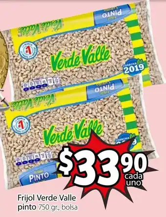 Soriana Mercado Frijol Verde Valle Pinto 750gr oferta
