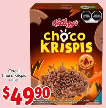 Soriana Mercado Cereal Choco Krispis 600gr oferta