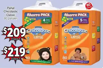 Soriana Mercado Pañal Chicolastic Classic 80 Pañales Etapa 5 oferta