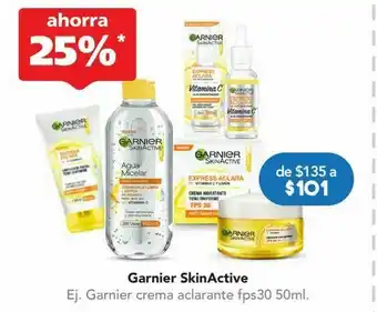 Garnier crema aclarante fps30 c/50ml
