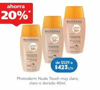 Farmacia San Pablo Photoderm nude touch claro btl c/40ml oferta