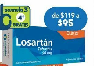 Farmacia San Pablo Losartan tab 50mg c/30 cronix oferta
