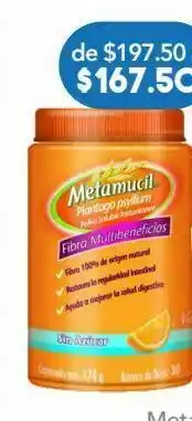 Farmacia San Pablo Metamucil nar pol 56.18gr bot c/174grv oferta