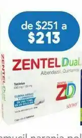 Farmacia San Pablo Zentel dual tab 200/150mg caj c/2 oferta