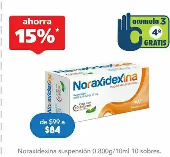 Noraxidexina 10 sus 0.800gr sbs c/10ml