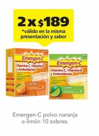 Farmacia San Pablo Emergen c polvo limon c/10sob oferta