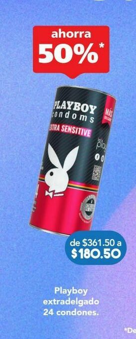 Farmacia San Pablo Playboy extradelgado bli c/24pz oferta