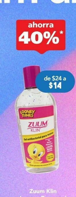 Farmacia San Pablo Zuum gel antibact looney tunes c/125ml oferta