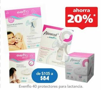 Farmacia San Pablo Evenflo protectores lactancia c/40pzs oferta