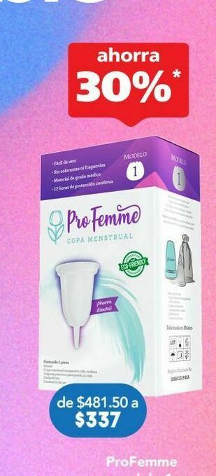 Profemme copa menstrual modelo 1 c/1pza