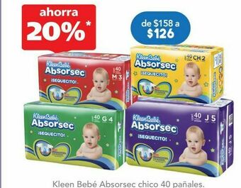 Farmacia San Pablo Kleen bb absorsec pañal jum eta 5 c/40pz oferta