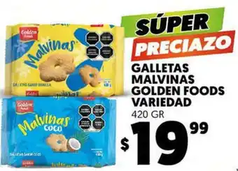 Merco Galletas Malvinas Golden Foods 420g oferta