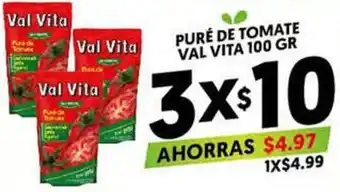 Puré de Tomate Val Vita 3 x 100g