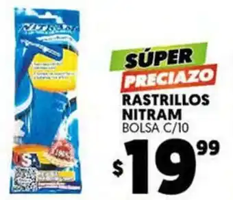 Rastrillos Nitram c/10