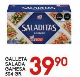 Alsuper Galleta salada gamesa 504g oferta