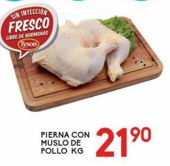 Alsuper Pierna con muslo de pollo kg oferta