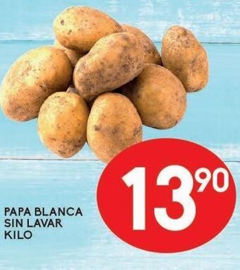 Alsuper Papa blanca sin lavar kg oferta
