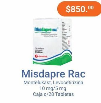 Misdapre rac 10/5mg tab caj c/28
