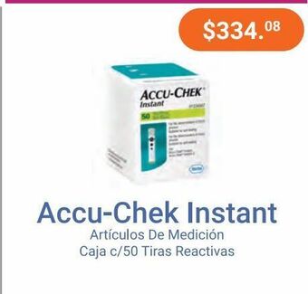 Accu-chek instant tiras reactivas caj pzas c/50