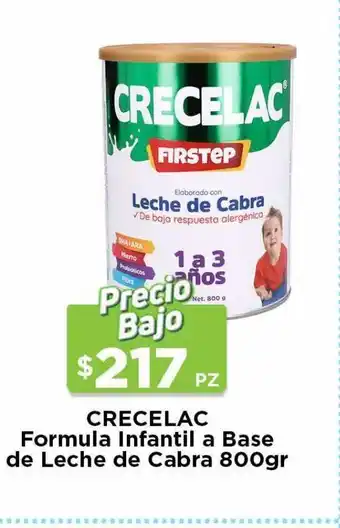 Crecelac formula infantil elaborada con leche de cabra 1-3 800 gr