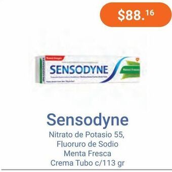 Sensodyne menta cre tub c/113 g