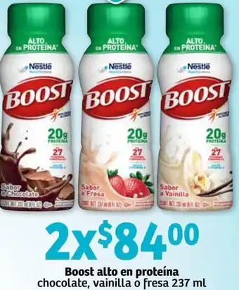 Boost Alto en Proteína Chocolate, Vainilla o Fresa 2x237ml