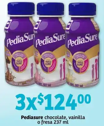Pediasure Chocolate, Vainilla o Fresa 3x237ml