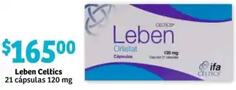 Farmacia Soriana Leben Celtics 21 Cápsulas 120mg oferta