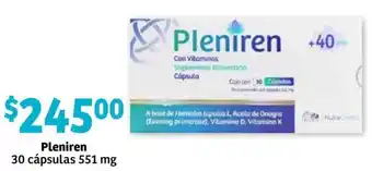 Pleniren 30 Cápsulas 551mg